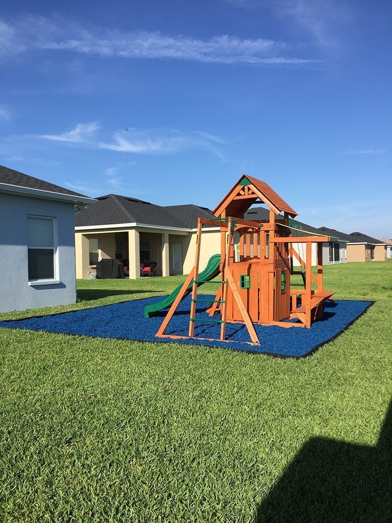 rubber mulch safe for playgrounds