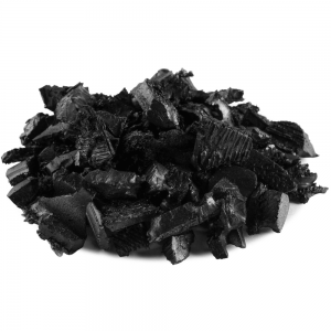 Painted Black Rubber Mulch